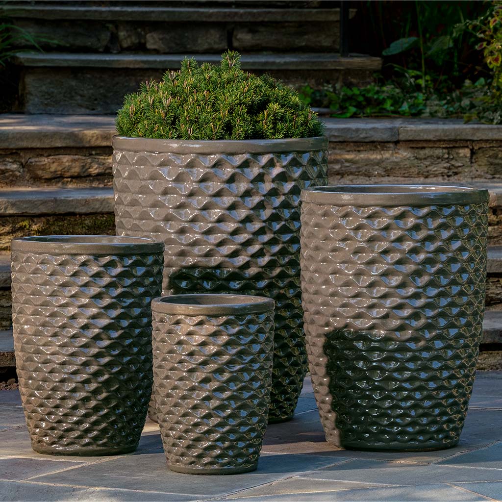 extra large tall plant pots Honeycomb Planter, Tall - Fog
