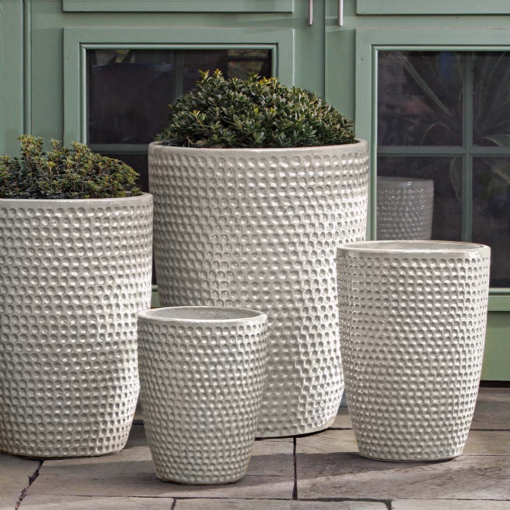 tall concrete plant pots Campania Coin Pot Planter, Tall, Set of 4 - 8416-23904
