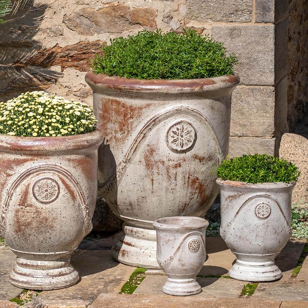 french planting pots Campania Avignon Planter, Set of 4