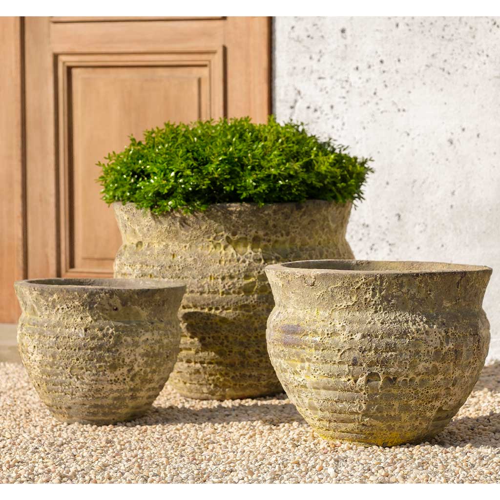 yellow outdoor plant pots Campania 6771-20303 Courances Planter