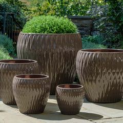 Harlequin Planter - Blue Jade - S/5