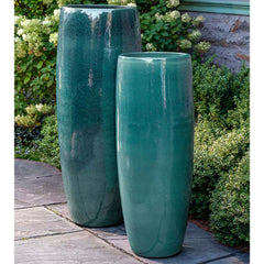 Sabine Planter, Tall - Riviera Blue - S/1