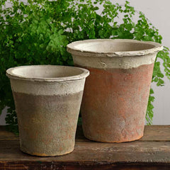 Campania Tall Cylinder Farmer's Pot - Cotswold White - Set of 12