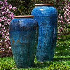 Campania Sora Jar - Rustic Blue