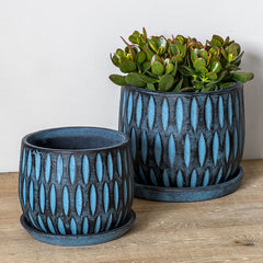 Campania Parabola Large Round Planter - Set of 8