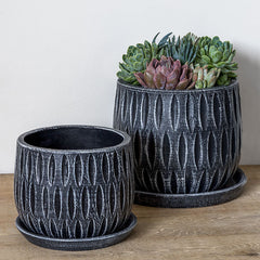 Campania Parabola Large Round Planter - Set of 8