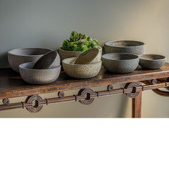 Photo of Campania Bird Tracks Bowl - Assorted Glaze - Set of 18 - Marquis Gardens