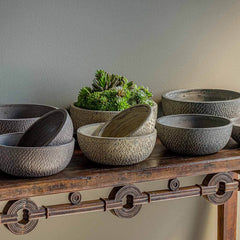Campania Bird Tracks Bowl - Assorted Glaze - Set of 18