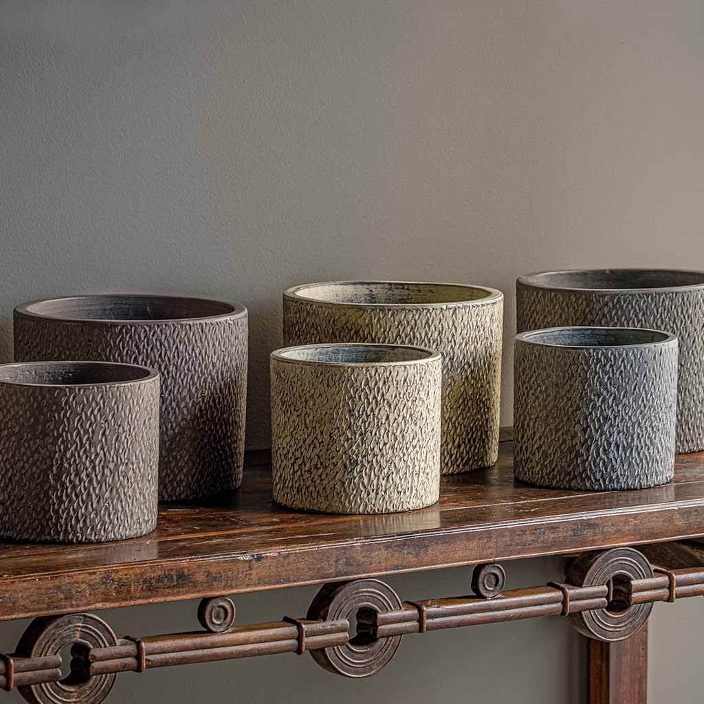 Campania Bird Tracks Cylinder - Assorted Glaze - Set of 12