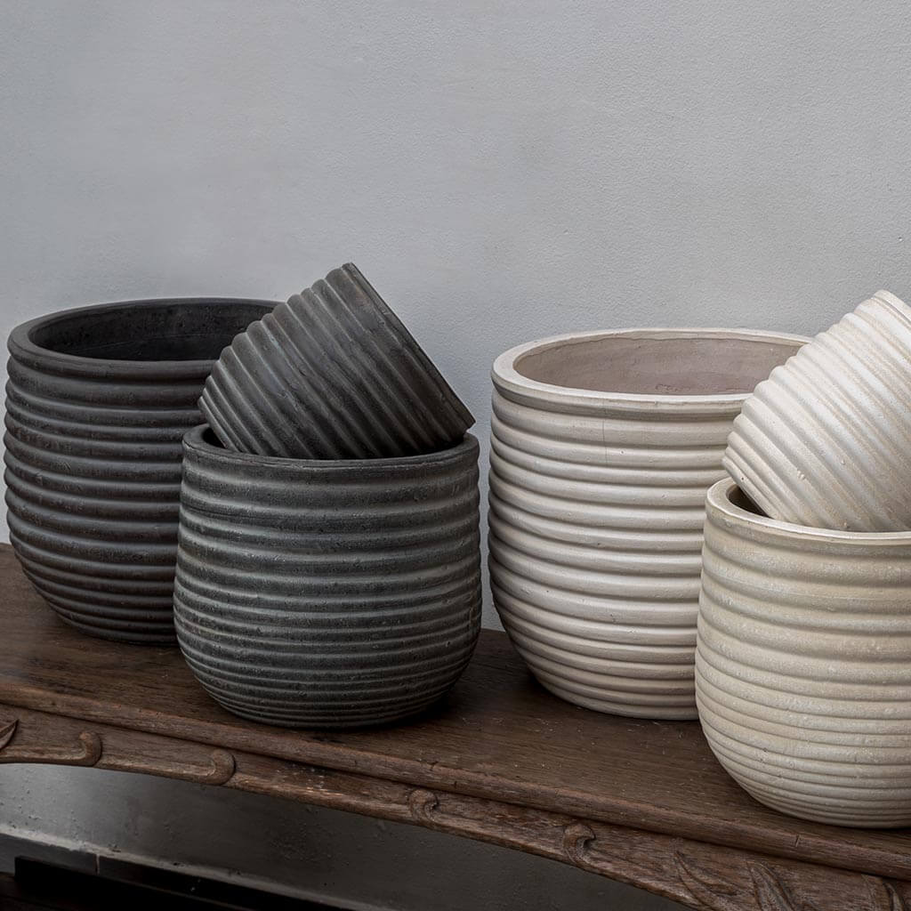 Campania Halliard Round Planter - Assorted Glaze - Set of 12