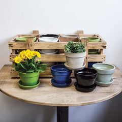 Campania Garden Terrace Small Round Crate Set of 16