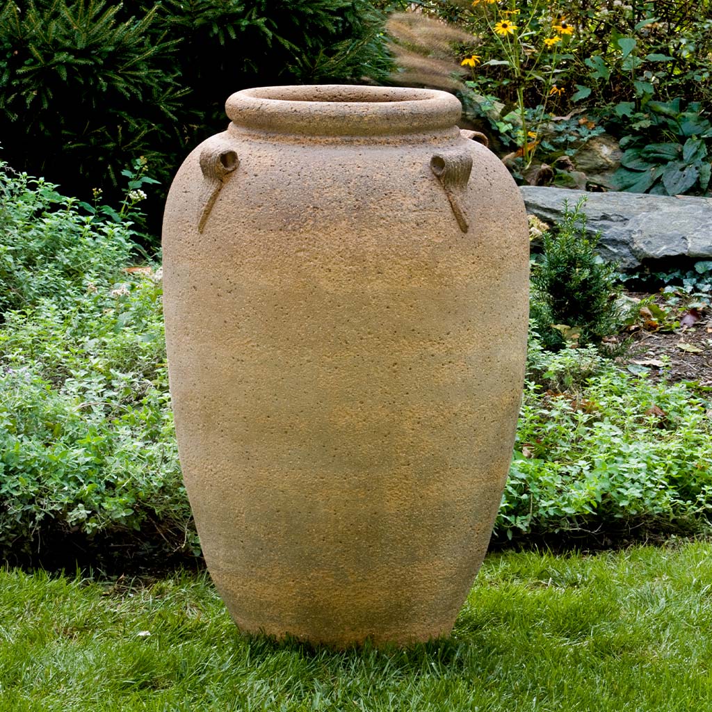 Campania 4-handle Jar - Sandblasted