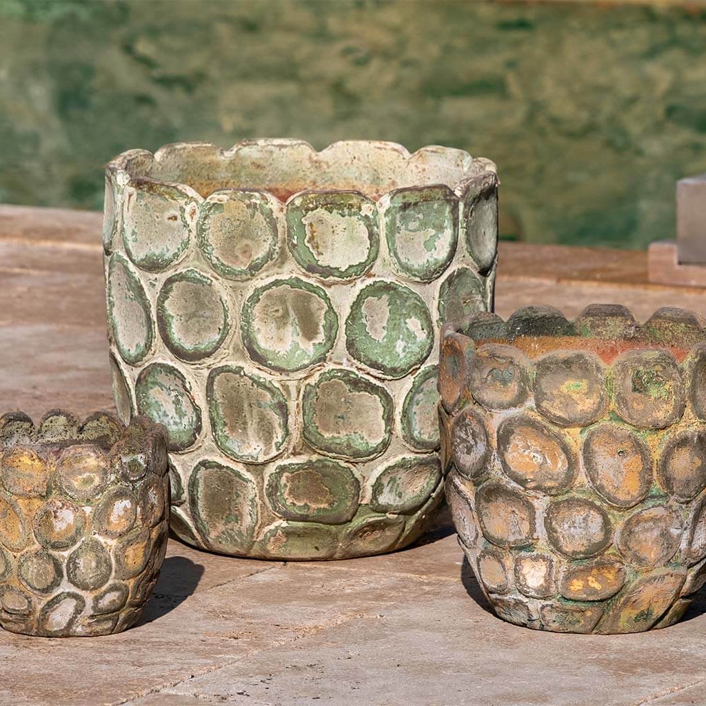 Campania Grotto Planter - Vicolo Verde - Set of 3