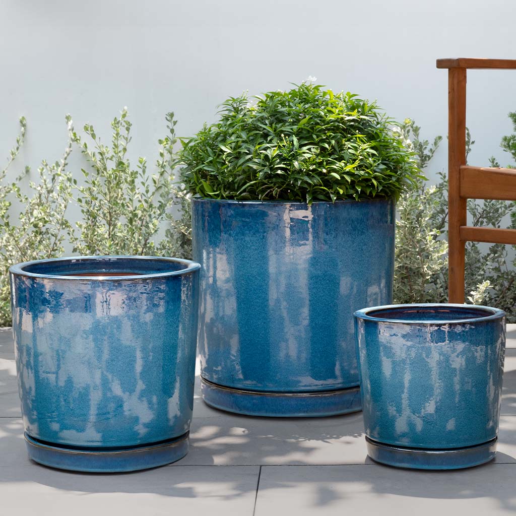 Campania I/O 2 Cylinder Planter  Mediterranean