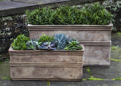 Campania Antico Rectangular Planter - Antico Terra Cotta - Set of 2