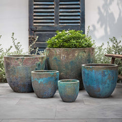 Campania Apero Planter  Blue Verdigris