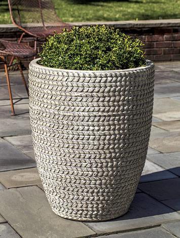 Photo of Campania Tall Sisal Weave Planter - Set of 3 - Marquis Gardens