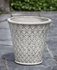 Campania Trellis Weave Tall Planter - Cream - Set of 3