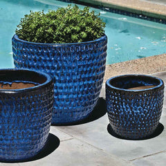 Campania Dimple Glaze Planter - Set of 3