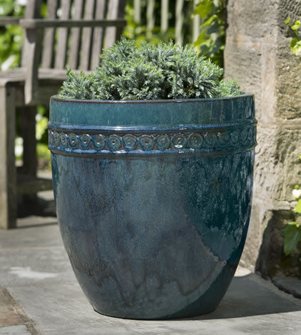Photo of Campania Low Borsa Planter - Indigo Rain - Set of 4 - Marquis Gardens