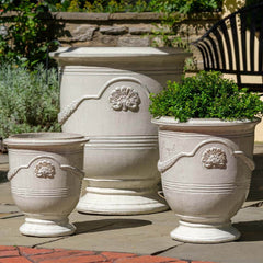 Coquille Anduze Urn - Terra Rosa - S/3