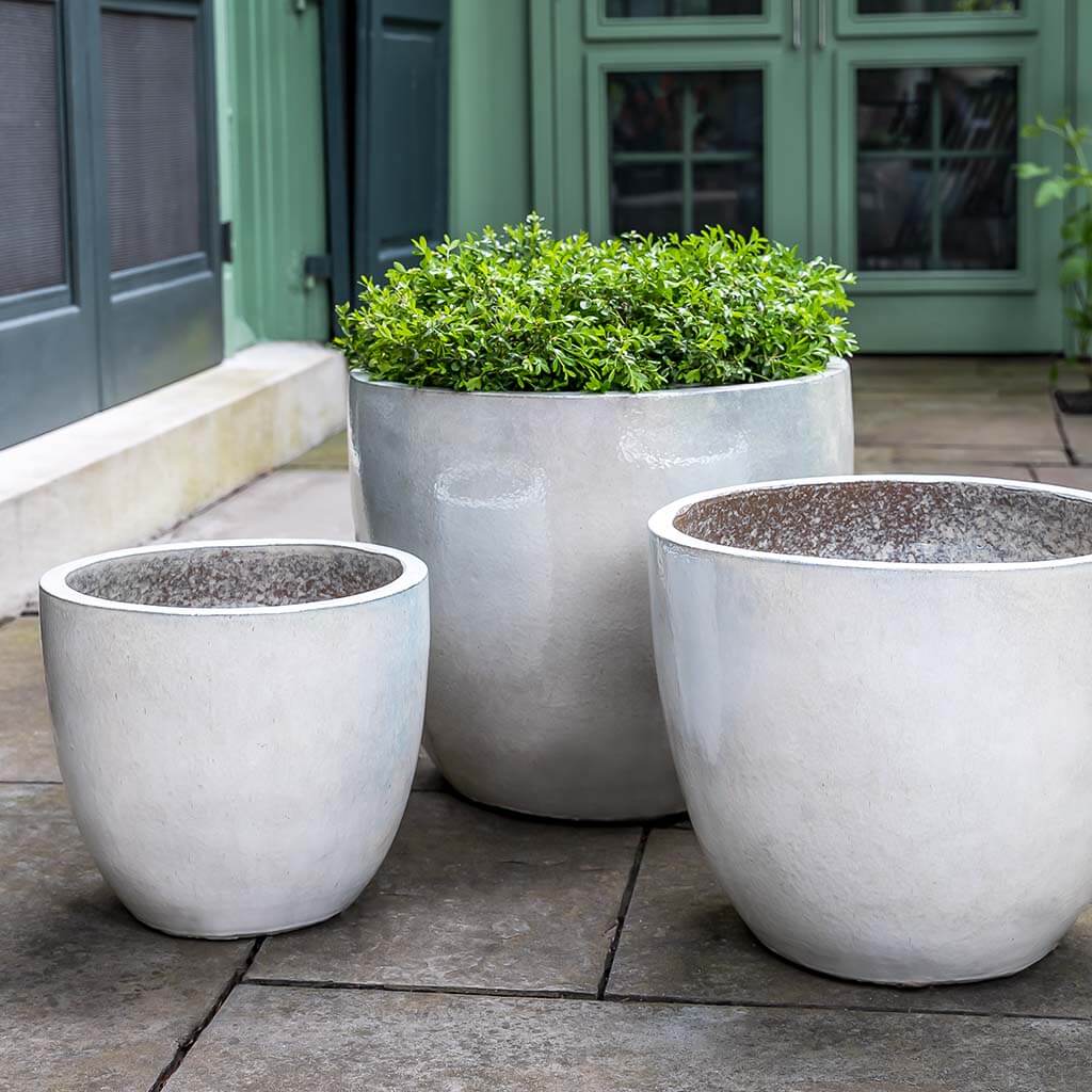 Campania Rafi Planter - Pearl - Set of 3