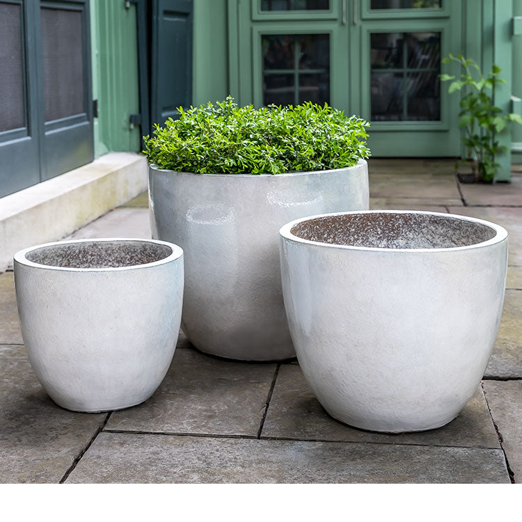 Photo of Campania Rafi Planter - Pearl - Set of 3 - Marquis Gardens
