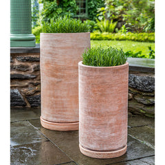 Campania Sgraffito Tall Planter Set of 2
