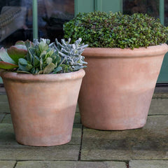 Cortona Planter, Large - Antico Terra Cotta - S/2
