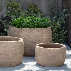 Denali Planter - Brown Terra Cotta - S/3