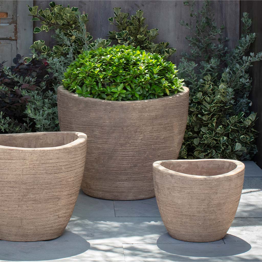 Belize Planter - Brown Terra Cotta - S/3