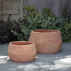Sequoia Planter - Brown Terra Cotta - S/2