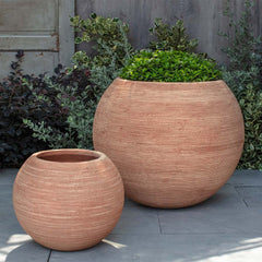 Allium Planter - Brown Terra Cotta - S/2