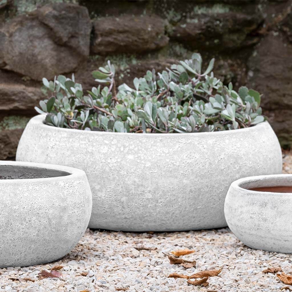 Campania Zaha Planter - White Coral - Set of 3