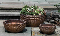 Campania Antique Lattice Basket - Set of 3