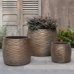 Campania Montauk Planter  Riviera Blue