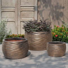 Montauk Planter Tall Sea Green
