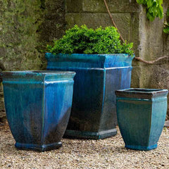 Photo of Campania Square Rolled Rim Planter Set of 3 - Marquis Gardens