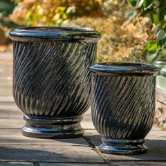 Campania Beausoleil Planter - Ink - Set of 2