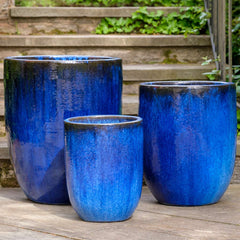 Campania Brantome Planter  Riviera Blue