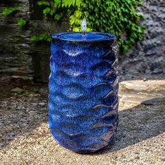 Campania Tall Rumba Fountain - Riviera Blue