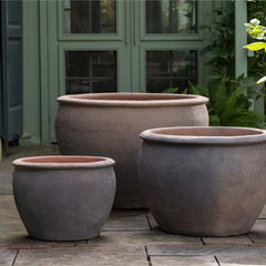 Campania Tron Cao Pot - Black Clay - Set of 3