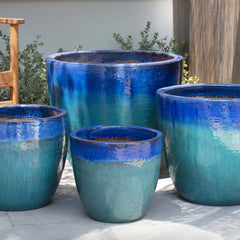 Ocho Planter - Running Aqua - S/4