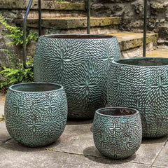 Campania Sand Dollar Planter Set of 4