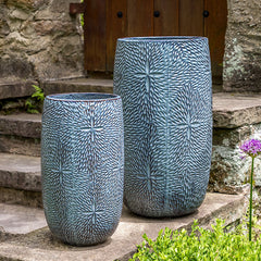 Campania Sand Dollar Tall Planter Set of 2