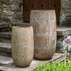 Campania Sand Dollar Tall Planter Set of 2