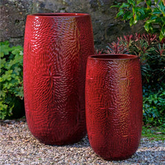 Campania Sand Dollar Tall Planter Set of 2