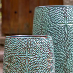 Campania Sand Dollar Tall Planter Set of 2