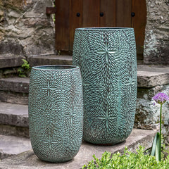Campania Sand Dollar Tall Planter Set of 2