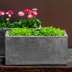 Campania Geo Oval Planter - Fiber Cement - Set of 4